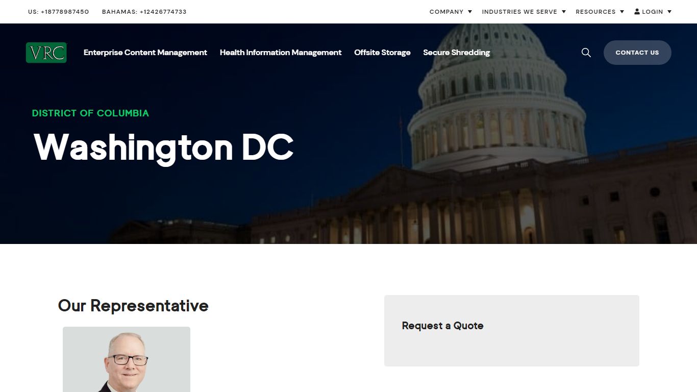 Document and Records Management Washington DC | Vital Records Control - VRC